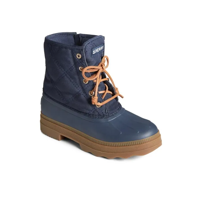 Sperry Saltwater 20 Textile Duck Boot Navy Women Boots