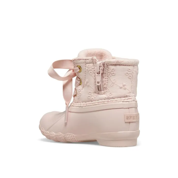 Sperry Saltwater Duck Boot Pink Kids Boots