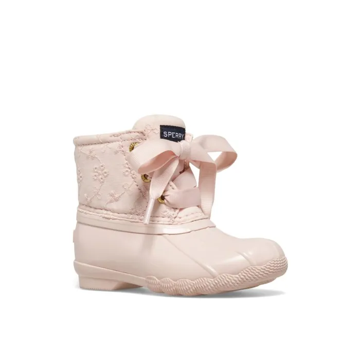 Sperry Saltwater Duck Boot Pink Kids Boots