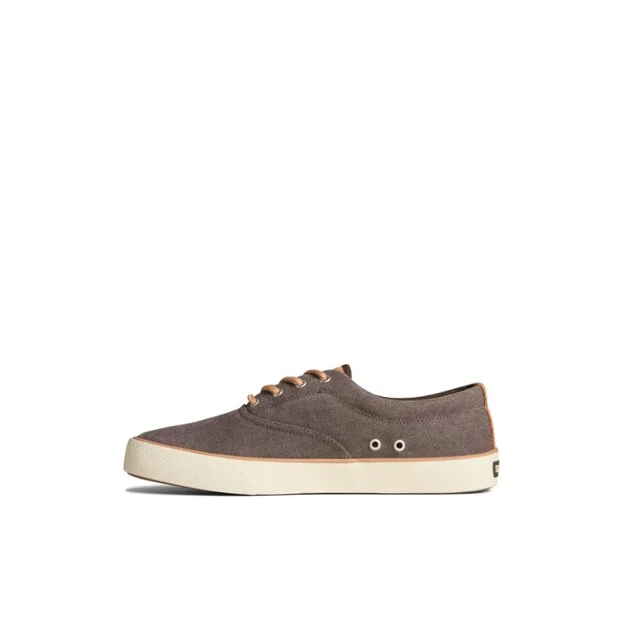 Sperry Striper II Washed Canvas CVO Sneaker Brown Men Sneakers