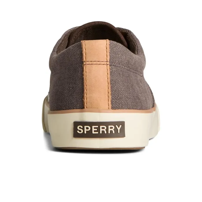 Sperry Striper II Washed Canvas CVO Sneaker Brown Men Sneakers