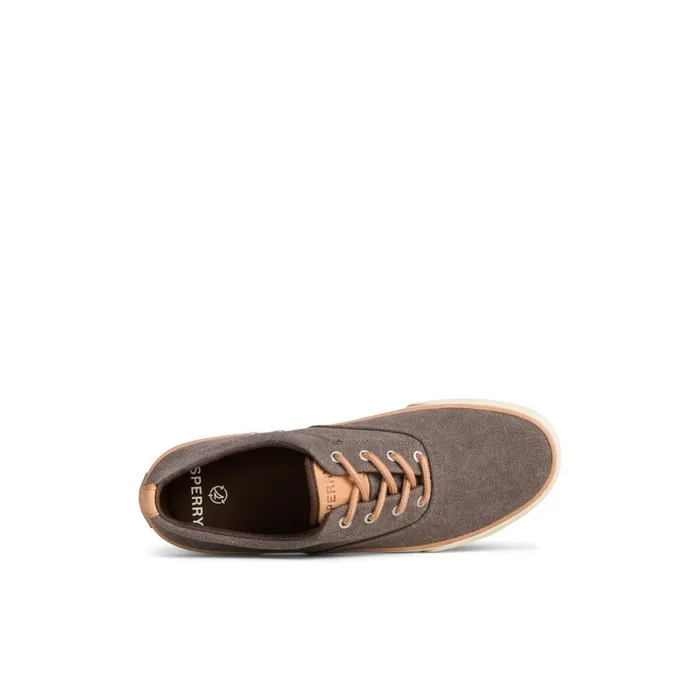 Sperry Striper II Washed Canvas CVO Sneaker Brown Men Sneakers