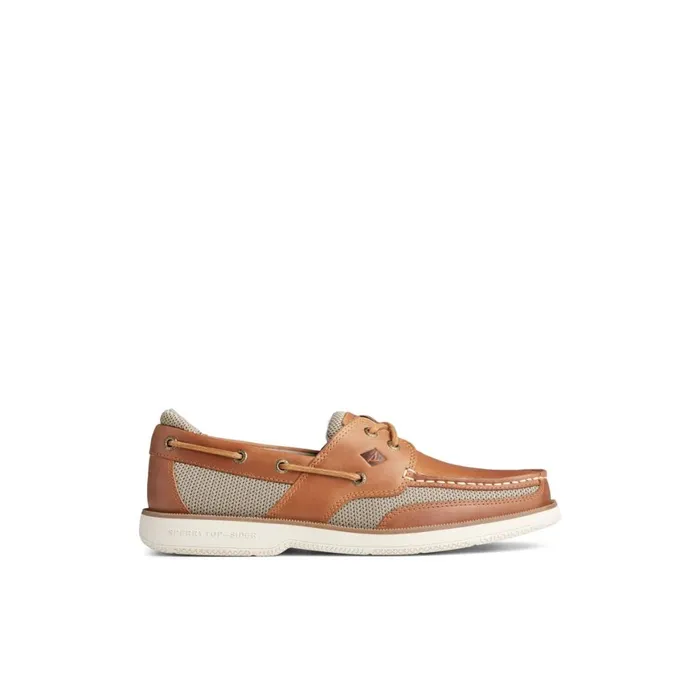 Sperry Surveyor 2Eye Boat Shoe Medium Beige Men Boat Shoes