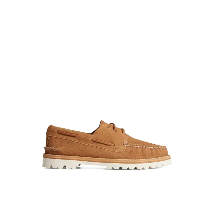Sperry Unisex Authentic Original 3Eye Vibram Boat Shoe Medium Beige Men Boat Shoes