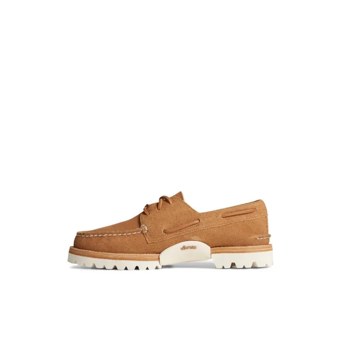 Sperry Unisex Authentic Original 3Eye Vibram Boat Shoe Medium Beige Men Boat Shoes