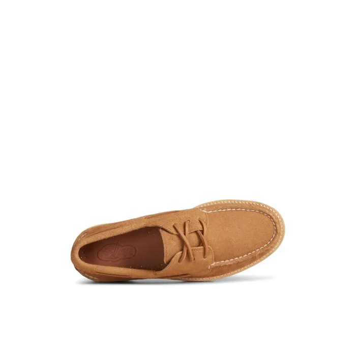 Sperry Unisex Authentic Original 3Eye Vibram Boat Shoe Medium Beige Men Boat Shoes