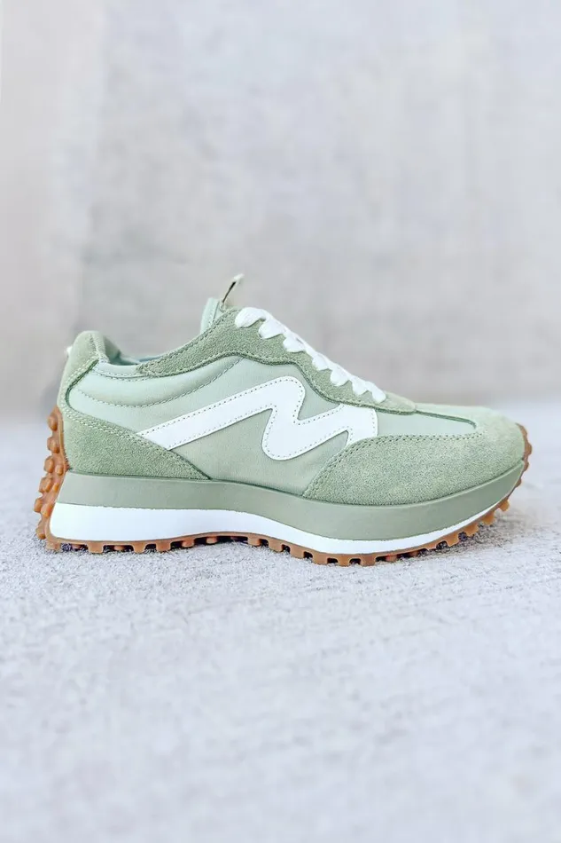 Steve Madden Campo Sneakers In Sage Sage Women Bohme Shoes