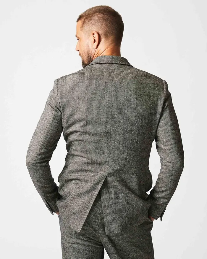 Suiting Men Billy Reid Archie Jacket Blackwhite