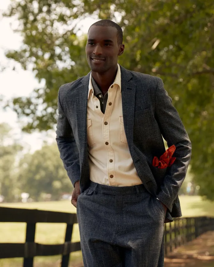 Suiting Men Billy Reid Archie Jacket Charcoal