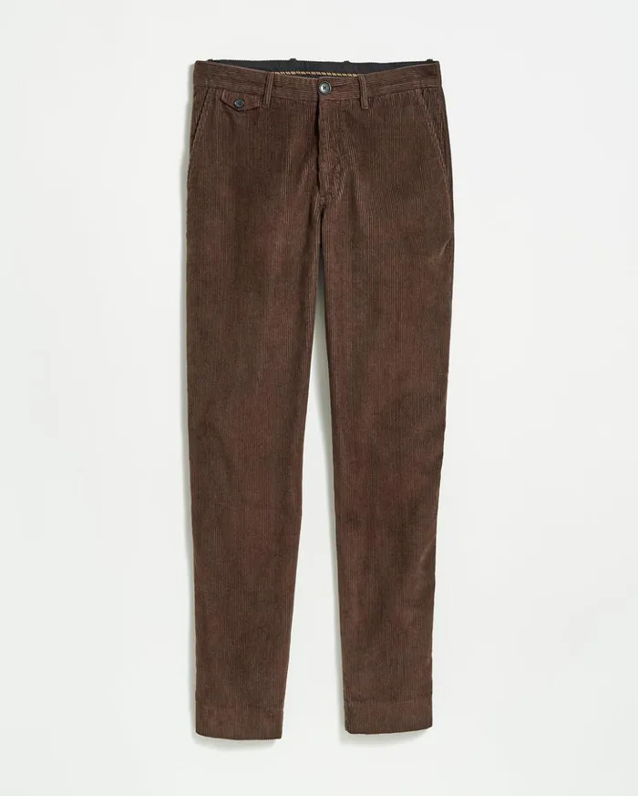 Suiting Men Billy Reid Corduroy Moore Trouser Chocolate