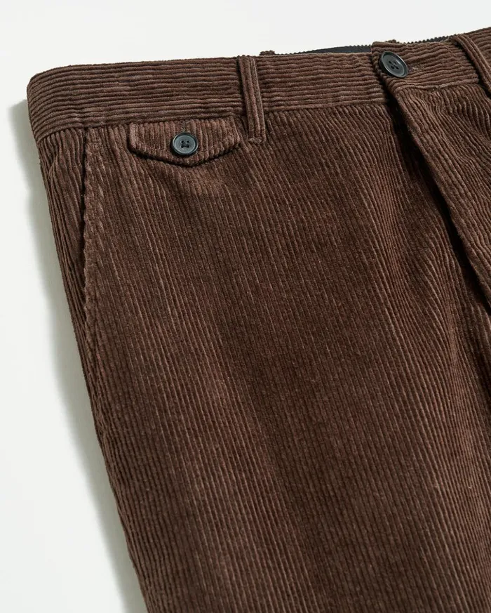 Suiting Men Billy Reid Corduroy Moore Trouser Chocolate