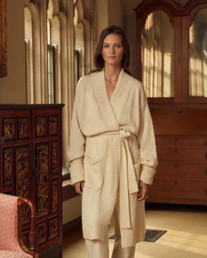 Sweaters and Knits Women Billy Reid Cardigan Coat Ivory