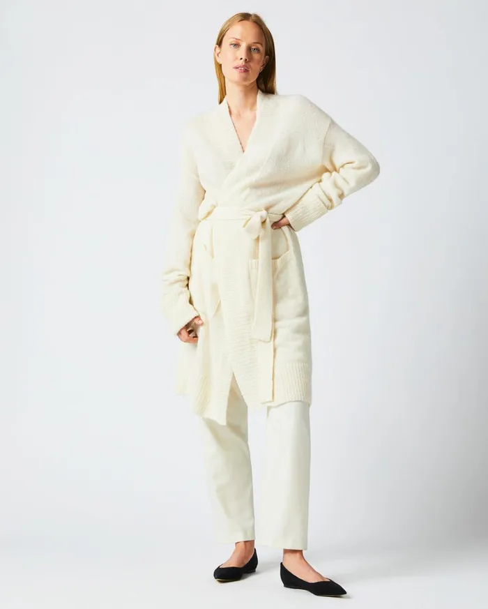 Sweaters and Knits Women Billy Reid Cardigan Coat Ivory