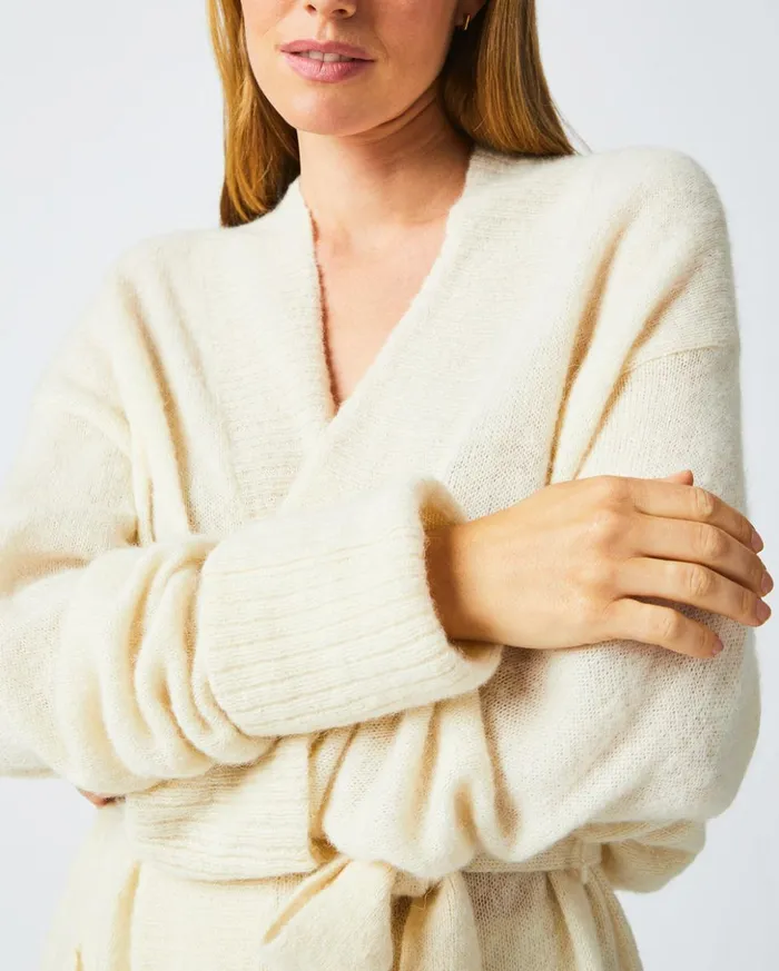 Sweaters and Knits Women Billy Reid Cardigan Coat Ivory