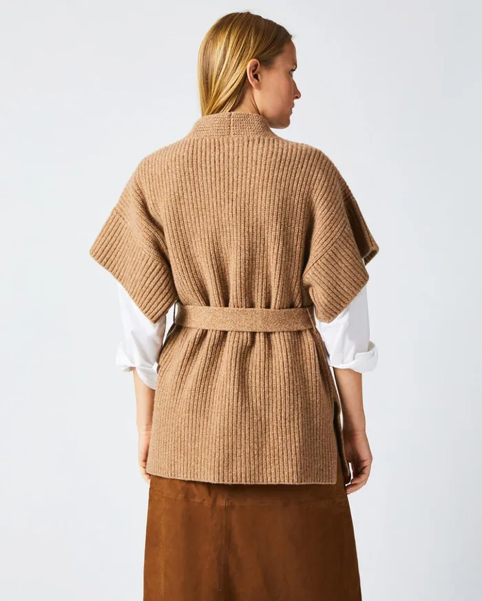 Sweaters and Knits Women Billy Reid Shell Wrap Cardigan Camel