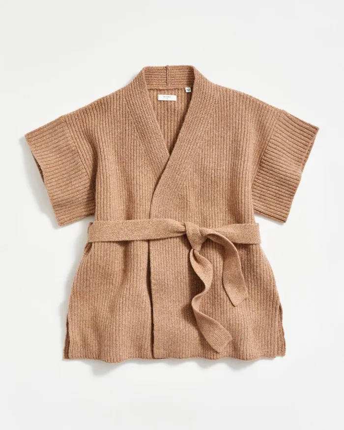 Sweaters and Knits Women Billy Reid Shell Wrap Cardigan Camel