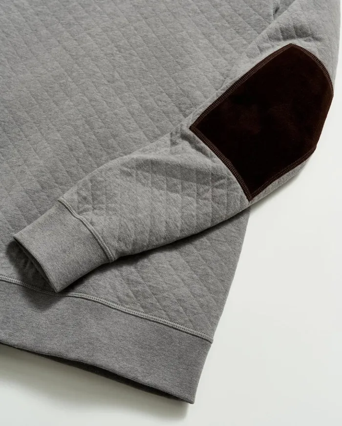 Sweaters and Sweatshirts Men Billy Reid Diamond Quilt Shawl Medium Grey