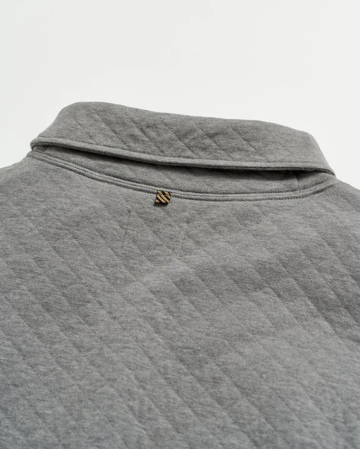Sweaters and Sweatshirts Men Billy Reid Diamond Quilt Shawl Medium Grey