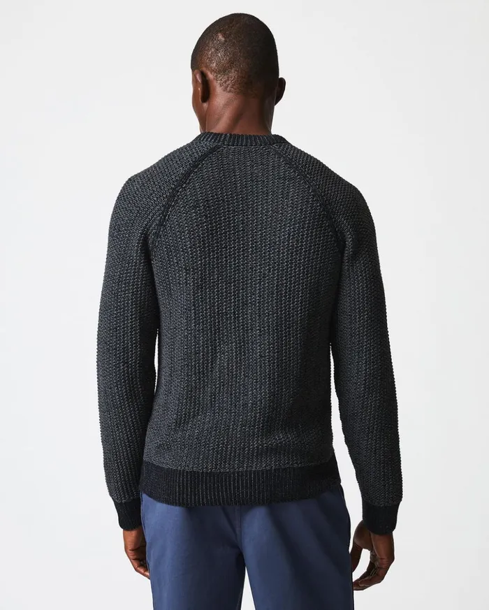 Sweaters and Sweatshirts Men Billy Reid Marled Crewneck Sweater Black