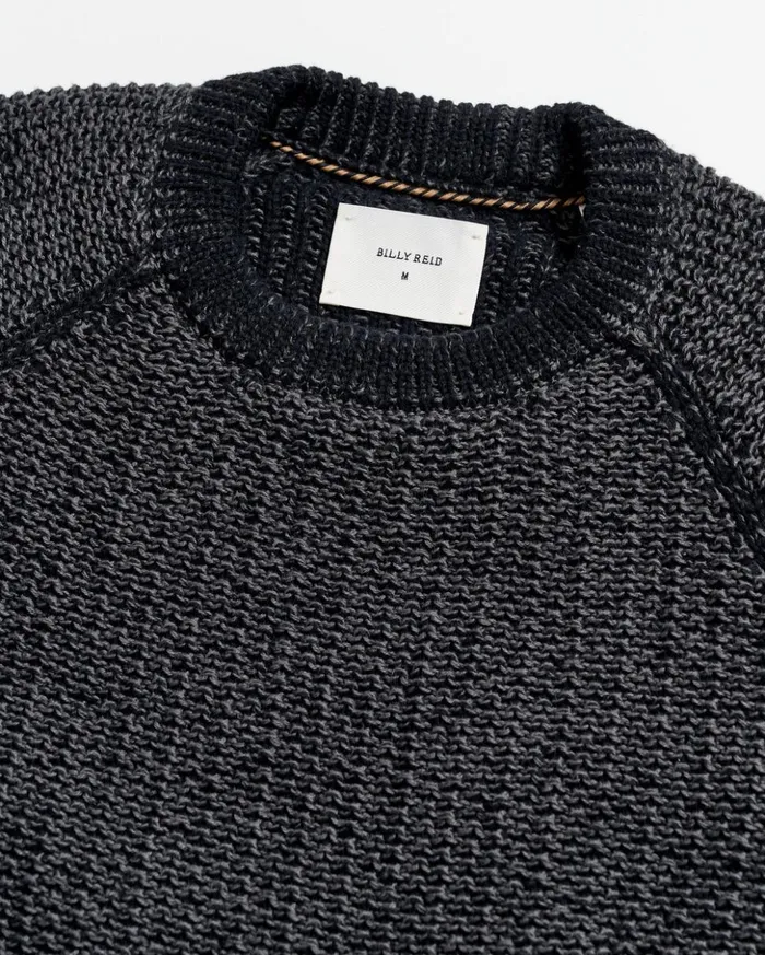 Sweaters and Sweatshirts Men Billy Reid Marled Crewneck Sweater Black