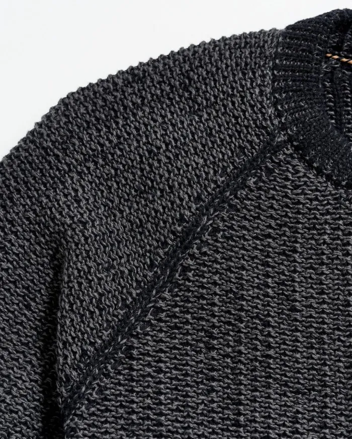 Sweaters and Sweatshirts Men Billy Reid Marled Crewneck Sweater Black