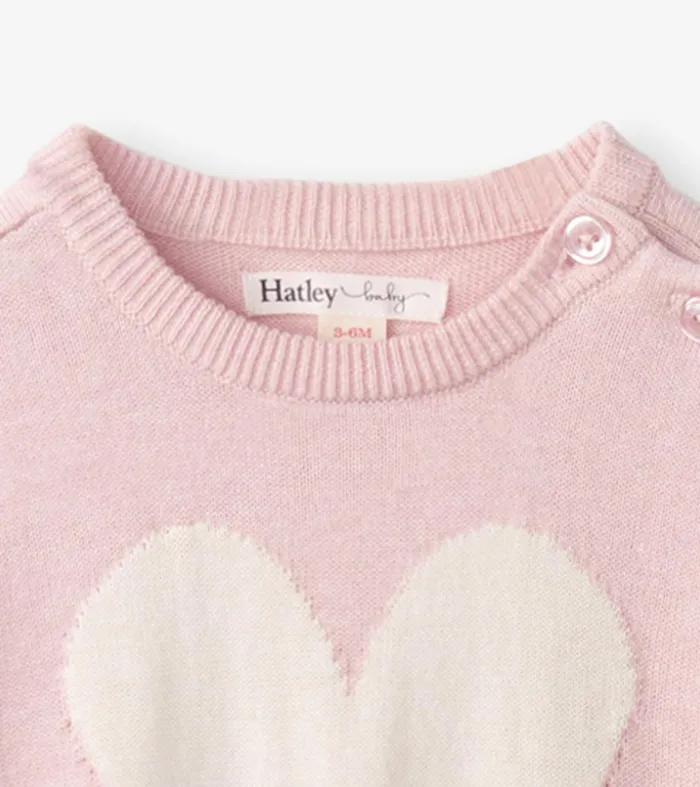Sweaters Baby and Toddler Hatley Baby Big Heart Sweater Onesie