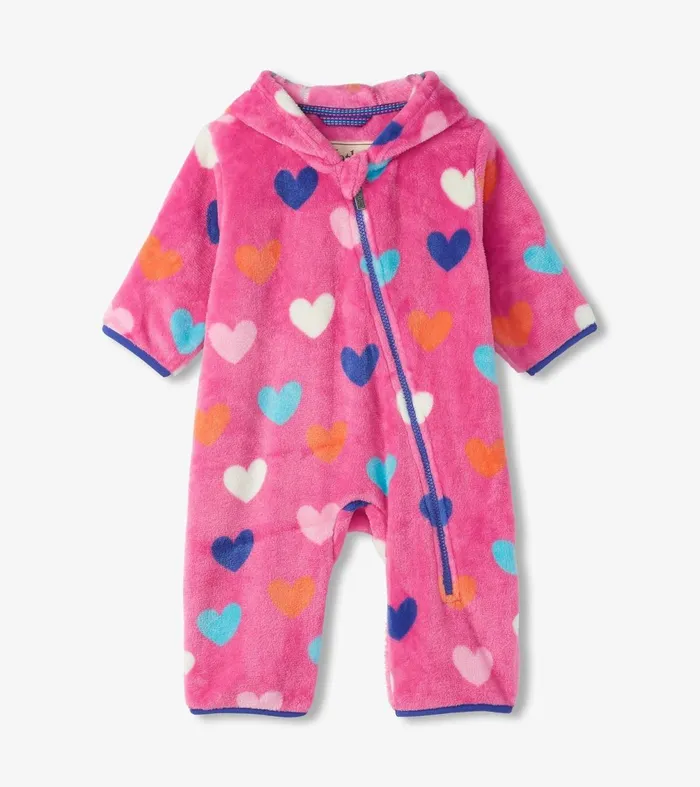 Sweaters Baby and Toddler Hatley Baby Girls Hearts Fleece Suit