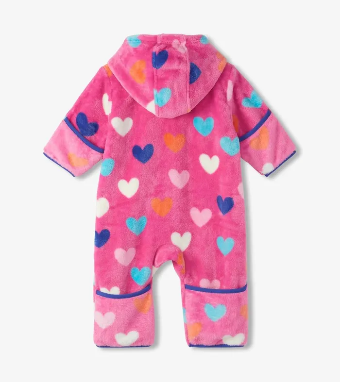 Sweaters Baby and Toddler Hatley Baby Girls Hearts Fleece Suit