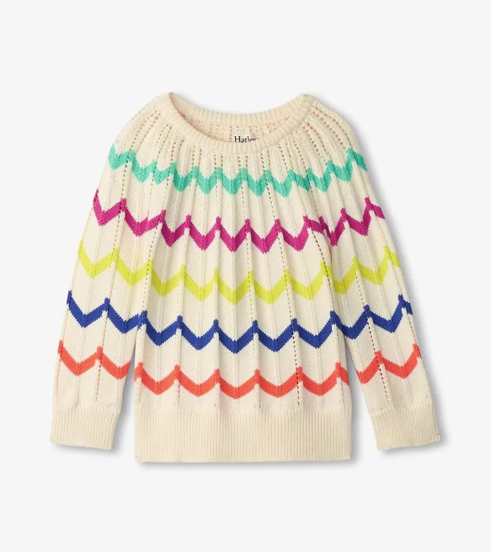 Sweaters Girls Hatley Girls Rainbow Sweater