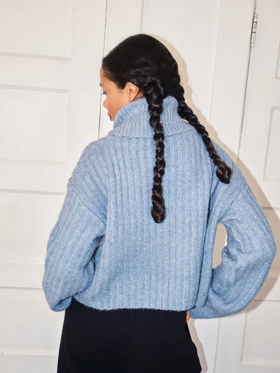 Sweaters Women Bruni Sweater Stone Blue Lisa Says Gah
