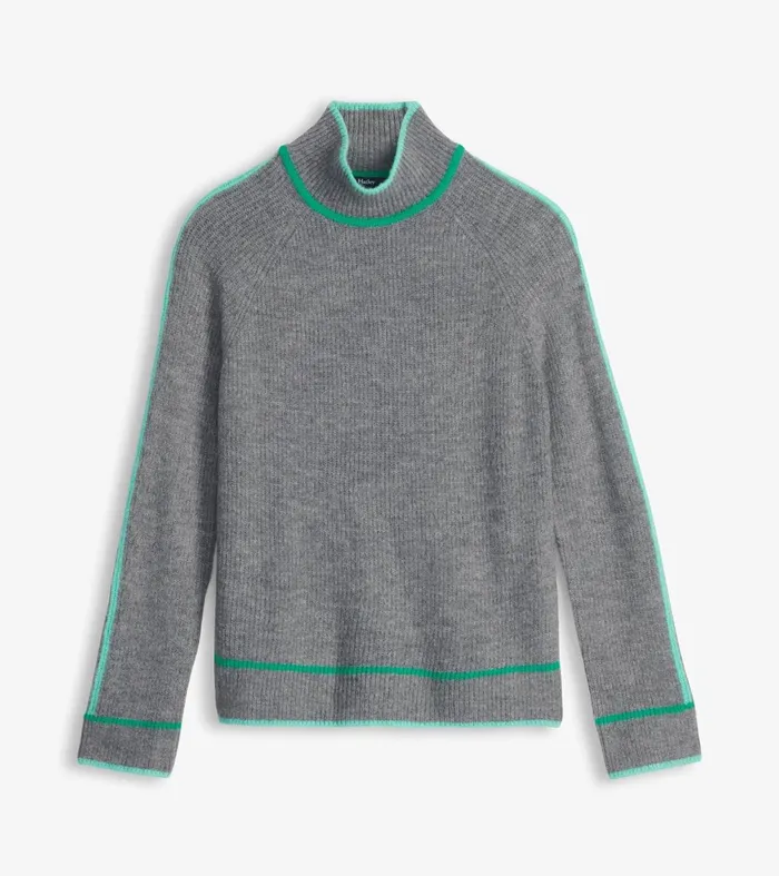Sweaters Women Hatley Raglan Pullover 8211 Charcoal Heather