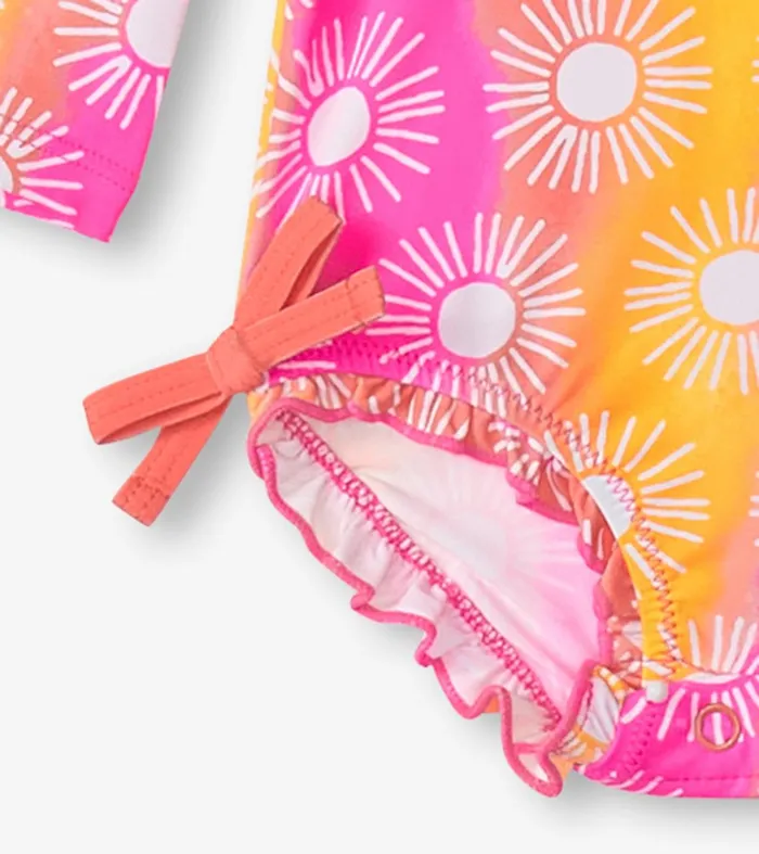 Swimwear Baby and Toddler Hatley Baby Girls Sunshine Rashguard Swimsuit