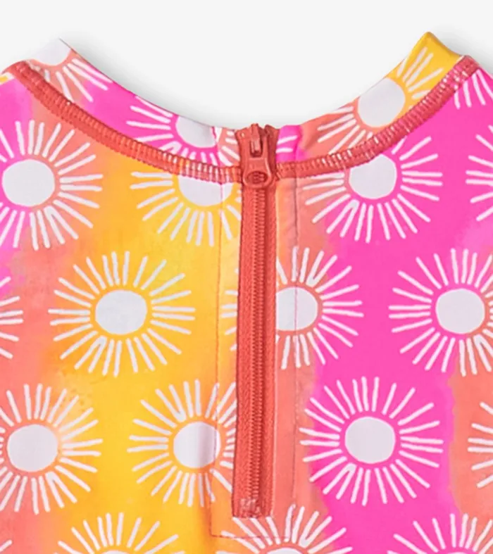 Swimwear Baby and Toddler Hatley Baby Girls Sunshine Rashguard Swimsuit