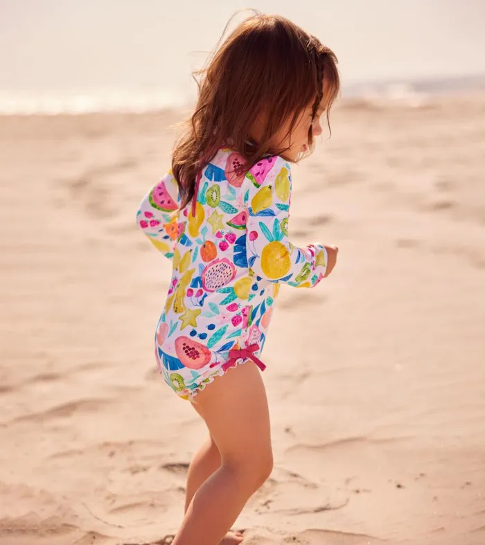 Swimwear Baby and Toddler Hatley Summer Fruit Baby Rashguard Swimsuit