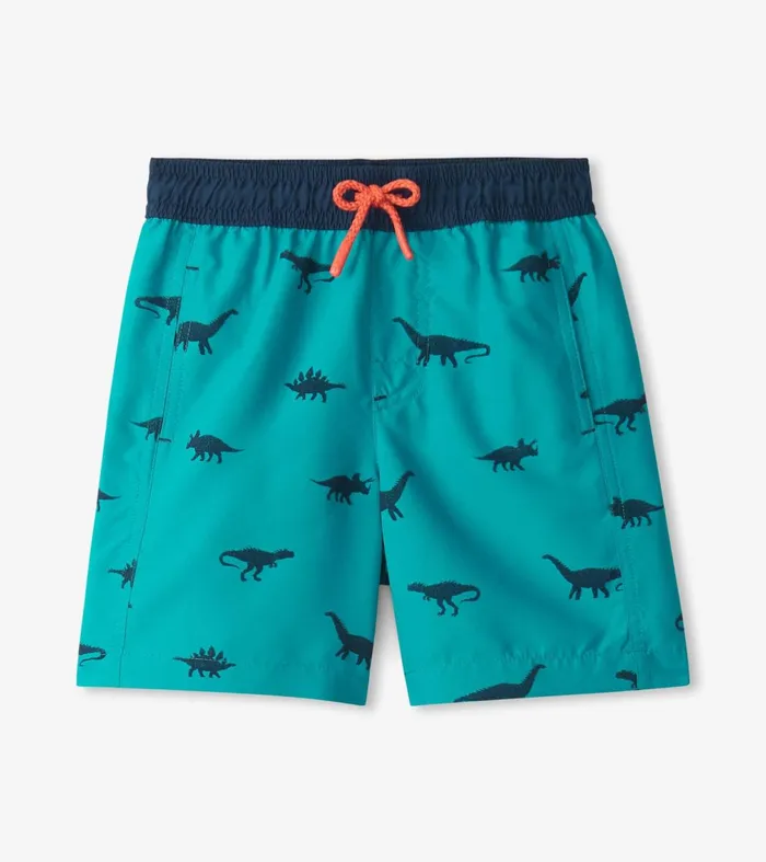 Swimwear Boys Hatley Boys Dino Silhouette Swim Trunks
