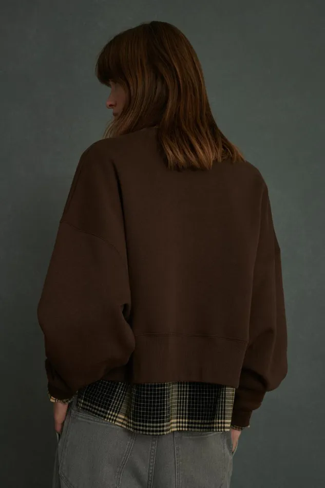 TShirts and Sweatshirts Women Soeur WILLOW SWEATSHIRT Dark Brown
