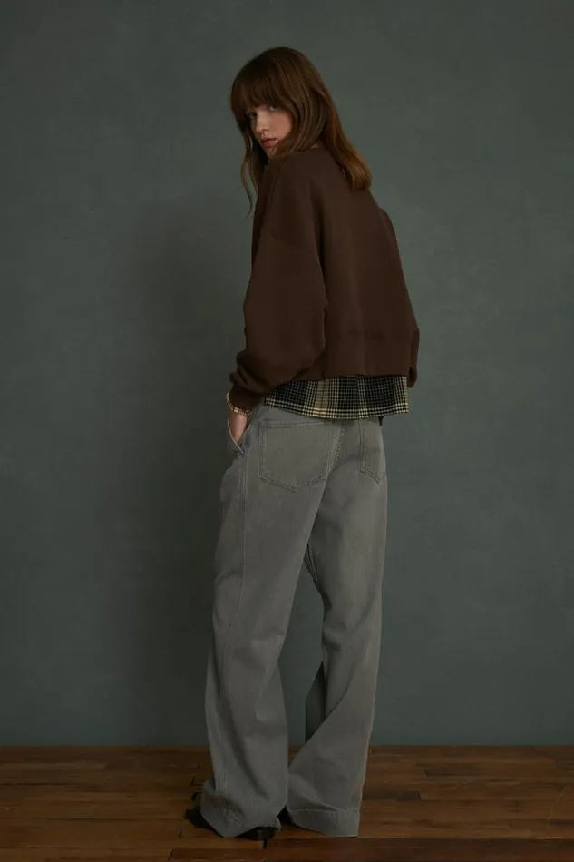 TShirts and Sweatshirts Women Soeur WILLOW SWEATSHIRT Dark Brown