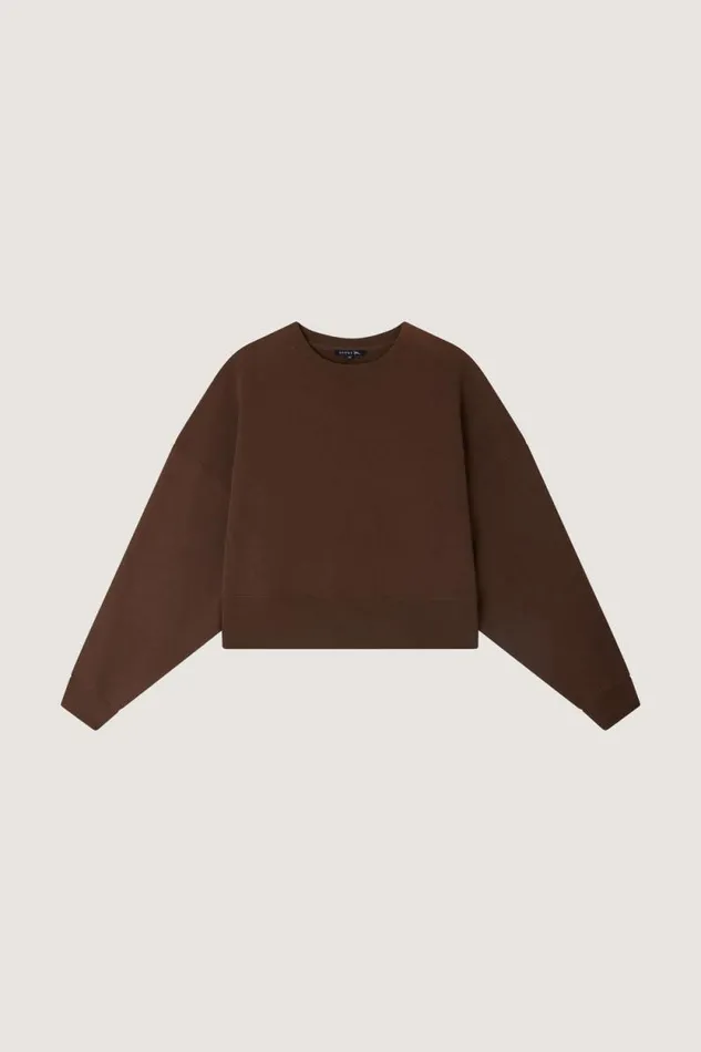 TShirts and Sweatshirts Women Soeur WILLOW SWEATSHIRT Dark Brown