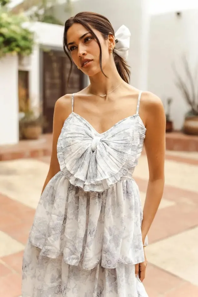 Tamara Floral Dress Blue Women Bohme Dresses