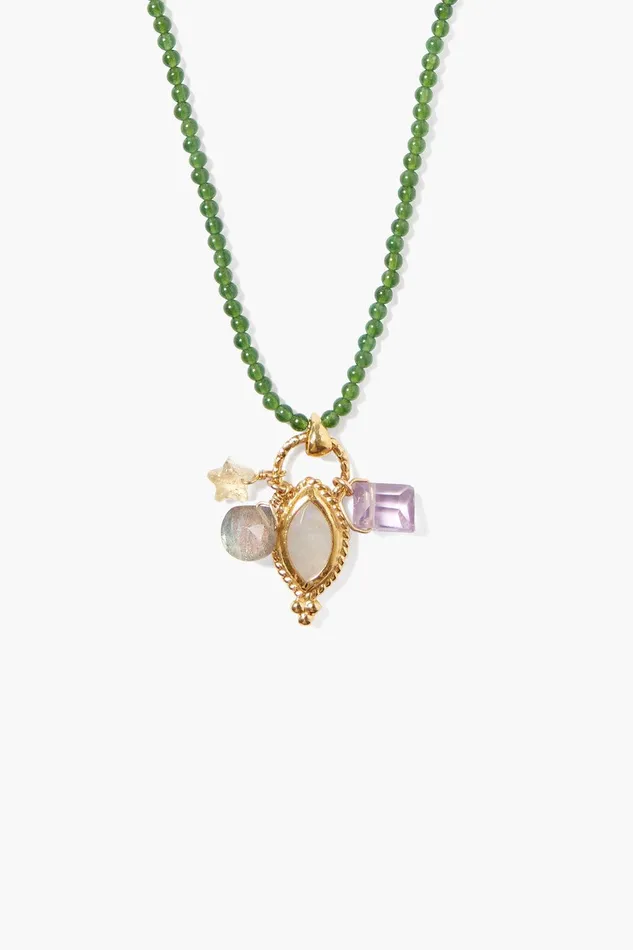 Tavi Charm Necklace Green Mix Women Chan Luu Necklaces
