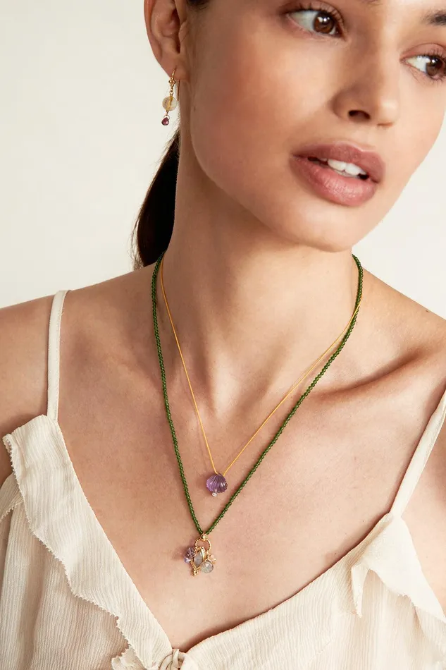 Tavi Charm Necklace Green Mix Women Chan Luu Necklaces