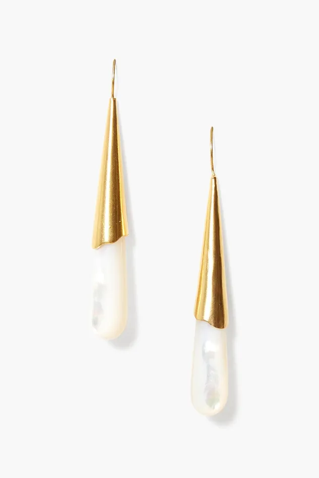 Tide Earrings White MOP Women Chan Luu Earrings