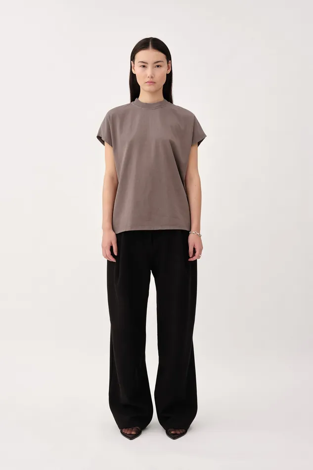 Tops and Tshirts Women Emerson 8211 Charcoal Gray Wonhundred