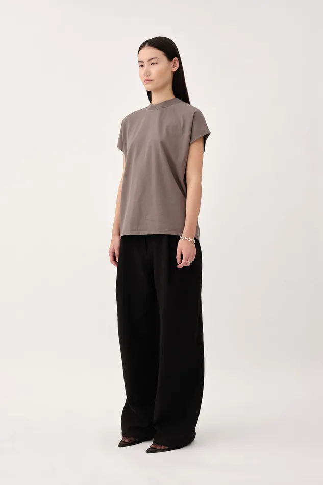 Tops and Tshirts Women Emerson 8211 Charcoal Gray Wonhundred