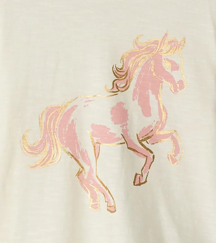 Tops Baby and Toddler Hatley Baby and Toddler Girls Prize Pony Long Sleeve TShirt