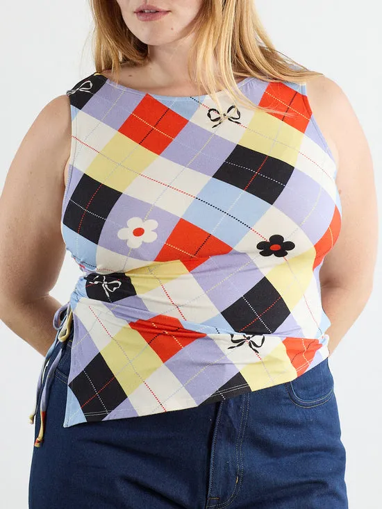 Tops Erin Tank Cirque Argyle Lisa Says Gah Women