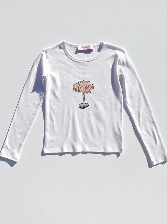 Tops Lisa Says Gah Women Dana Long Sleeve Tee Shrimp Cocktail