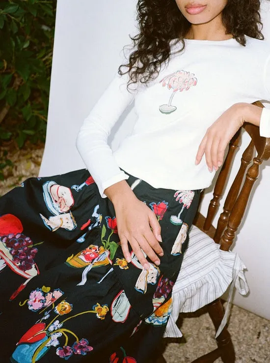 Tops Lisa Says Gah Women Dana Long Sleeve Tee Shrimp Cocktail