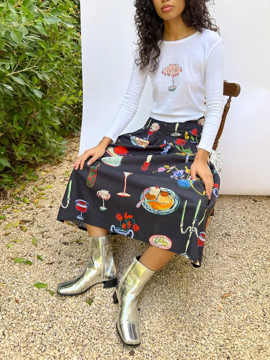 Tops Lisa Says Gah Women Dana Long Sleeve Tee Shrimp Cocktail