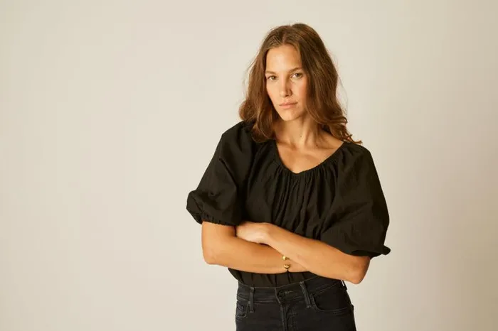 Tops Shop Natalie Martin ELLA TOP Black Flat Cotton